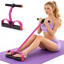 Faixa de Exercício JQTEOYW com 6 Tubos de Resistência Rosa Faixa de Exercício JQTEOYW com 6 Tubos de Resistência Rosa