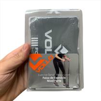 Faixa De Exercicio Para Fisioterapia Nível Forte em Latex VP1024 Vollo Sports Cinza Escurto