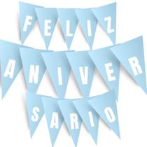 Faixa de Feliz Aniversário para Festas Aniversários Decorativas