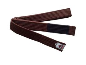 Faixa de jiu jitsu marrom com ponteira preta - keiko