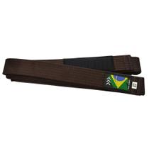 Faixa de Jiu Jitsu MK Brasil Marrom Ponta Preta Faixa de Jiu Jitsu MK Brasil Marrom Ponta Preta