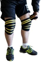 Faixa De Joelho Preto Agachamento Para Musculação Lesões