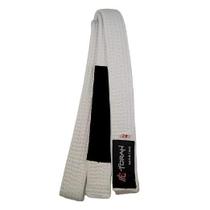 Faixa De Kimono Jiu Jitsu Torah Master Com Ponta Branco/Pret