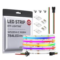Faixa de LED BTF-LIGHTING FCOB WS2814 IC RGBW 6000K 5m