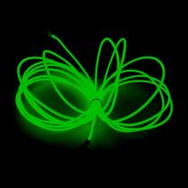 Faixa de luz de néon MaxLax EL Wire Green de 10 m com bateria Faixa de luz de néon MaxLax EL Wire Green de 10 m com bateria