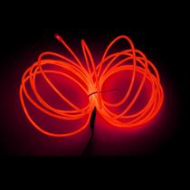 Faixa de luz de néon MaxLax EL Wire Red 5m com bateria Faixa de luz de néon MaxLax EL Wire Red 5m com bateria