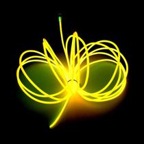 Faixa de luz de néon MaxLax EL Wire Yellow 5m com bateria Faixa de luz de néon MaxLax EL Wire Yellow 5m com bateria