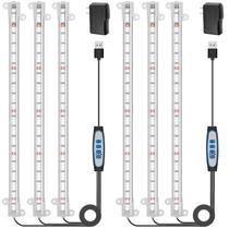 Faixa de luz LED Grow Wiaxulay Full Spectrum 6000K, pacote com 2 Faixa de luz LED Grow Wiaxulay Full Spectrum 6000K, pacote com 2