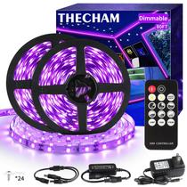 Faixa de luz preta THECHAM 80 pés/24 m com LEDs remotos 1440 de 12 V