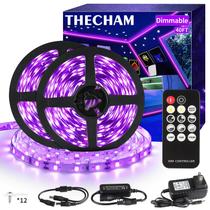 Faixa de luz preta THECHAM de 40 pés com controle remoto 720 LED 12V