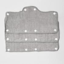 Faixa de moletom para capacete, veludo cinza claro, algodão felpudo (3 unidades)