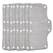 Faixa de moletom para capacete, veludo cinza claro, algodão felpudo (9 unidades)