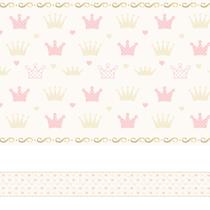 Faixa de Parede Coroa para Quarto de Bebê 6mx15cm