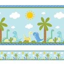 Faixa de Parede Dinossauro Baby Quarto de Menino 3mx15cm Faixa de Parede Dinossauro Baby Quarto de Menino 3mx15cm