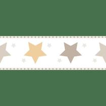Faixa de Parede Treboli Estrelas Cinzas - Decoração Infantil Faixa de Parede Treboli Estrelas Cinzas - Decoração Infantil