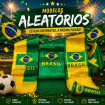 Faixa de Pescoço Brasil para Copa e Torcida Modelo Decorativo Faixa de Pescoço Brasil para Copa e Torcida Modelo Decorativo