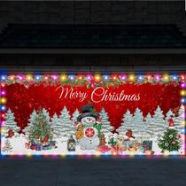 Faixa de Porta de Garagem de Natal Ganeen 195x488 cm com LED Boneco de Neve Faixa de Porta de Garagem de Natal Ganeen 195x488 cm com LED Boneco de Neve