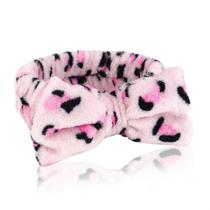 Faixa de Pulso Para Lavagem Facial Estampada 1 Par Microfibra Macia Reutilizavel Spa Pulso Pulseira Toalha Absorvente Maquiagem