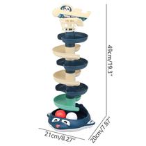 Faixa de tiro Turn Music Infantil Bebê Slide Rolling Ball Som e Luz Indução Deslizante Hand Catch Ball Toy