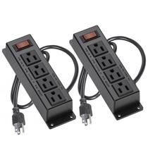 Faixa de tomada elétrica ICEELEC 4 tomadas montável com interruptor Faixa de tomada elétrica ICEELEC 4 tomadas montável com interruptor