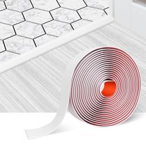 Faixa de transição de piso FONUNO autoadesiva 7,5 cm PVC branca Faixa de transição de piso FONUNO autoadesiva 7,5 cm PVC branca