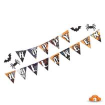 Faixa Decoração Festa Halloween Bandeirinhas Dia das Bruxas Faixa Decoração Festa Halloween Bandeirinhas Dia das Bruxas