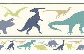 Faixa Decorativa Adesivo Border Quarto Infantil Dinossauros