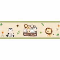 Faixa Decorativa Adesivo Infantil safari Bebê Verde