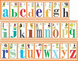 Faixa Decorativa Alfabeto LARANJA 3mx25cm Largura