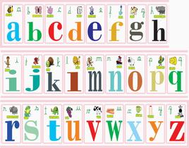 Faixa Decorativa Alfabeto Rosa 3 metros X 25cm Largura