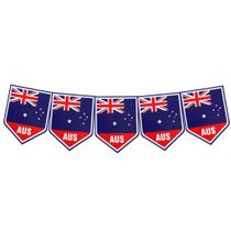 Faixa Decorativa Bandeirinhas Austrália - 8m x 18cm Faixa Decorativa Bandeirinhas Austrália - 8m x 18cm