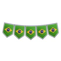 Faixa Decorativa Bandeirinhas Brasil 8m x 18cm Faixa Decorativa Bandeirinhas Brasil 8m x 18cm