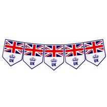 Faixa Decorativa Bandeirinhas Inglaterra - 8m x 18cm Faixa Decorativa Bandeirinhas Inglaterra - 8m x 18cm
