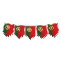 Faixa Decorativa Bandeirinhas Portugal - 8m x 18cm Faixa Decorativa Bandeirinhas Portugal - 8m x 18cm