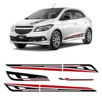 Faixa Decorativa Effect Onix 2015/2018 Vermelho Kit Completo