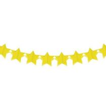 Faixa Decorativa - Estrela 3D - Amarelo - 3,60 m - 1 unidade - Cromus - Rizzo Faixa Decorativa - Estrela 3D - Amarelo - 3,60 m - 1 unidade - Cromus - Rizzo