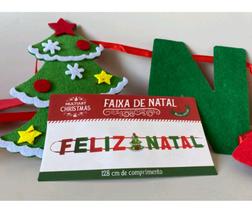 Faixa Decorativa Feliz Natal Para Decoração 128cm - Rio master