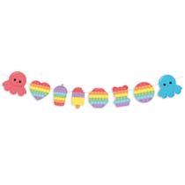 Faixa Decorativa Festa Fidget Toys 1 Unidades - Cromus - Rizzo Faixa Decorativa Festa Fidget Toys 1 Unidades - Cromus - Rizzo
