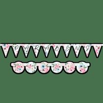 Faixa Decorativa Festa Floral Jardim Encantado 1 Un Regina Festas - Inspire sua Loja