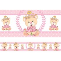 Faixa Decorativa Infantil Bebê Ursinha Princesa Parede Quarto Menina - Car Premium & ARTES