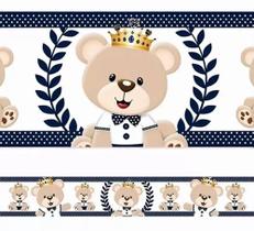 Faixa Decorativa Infantil Bebê Ursinho Principe Azul Parede Quarto menino - Car Premium & ARTES
