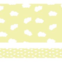 Faixa Decorativa Infantil Nuvens Amarelas 10m X 10cm - Quartinhos