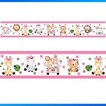 Faixa Decorativa Infantil Safari Autocolante Quarto Bebê