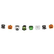 Faixa Decorativa Monstros Halloween - 8 peças - Decoração Halloween