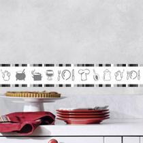 Faixa Decorativa para Cozinha - Papel de Parede Digital