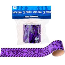 Faixa decorativa para Festa Halloween dia das Bruxas Mortos Perigo Área Zumbi Faixa decorativa para Festa Halloween dia das Bruxas Mortos Perigo Área Zumbi