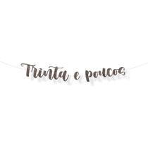 Faixa decorativa "Trinta e Poucos" Glitter Preto - 1 unidade - Cromus - Rizzo Faixa decorativa "Trinta e Poucos" Glitter Preto - 1 unidade - Cromus - Rizzo