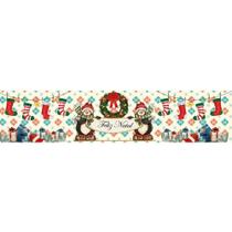 Faixa Digital Marilda - Natal 7067 Pinguins e Guirlanda Faixa Digital Marilda - Natal 7067 Pinguins e Guirlanda