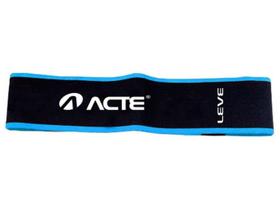 Faixa Elástica Acte Sports Resistence Band Leve - Preta e Azul