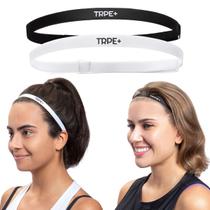 Faixa Elástica Cabeça Com Regulagem de Tamanho - 1 Preta 1 Branca